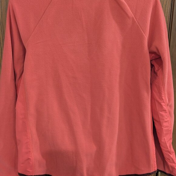T by Talbots Microfleece Half Zip Women's Pullover-Honeysuckle Size Extra Small - Picture 3 of 4